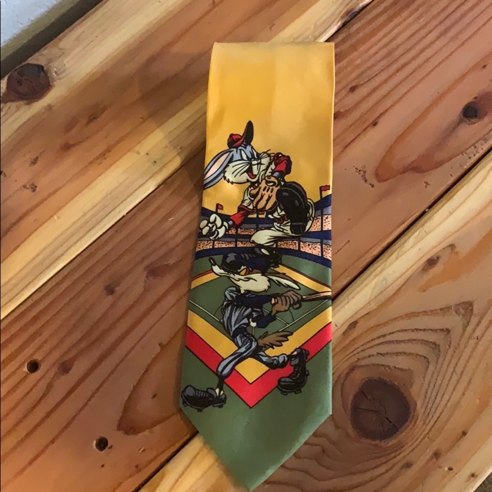 Vintage 1992 Looney Toons Tie Bugs Bunny Baseball